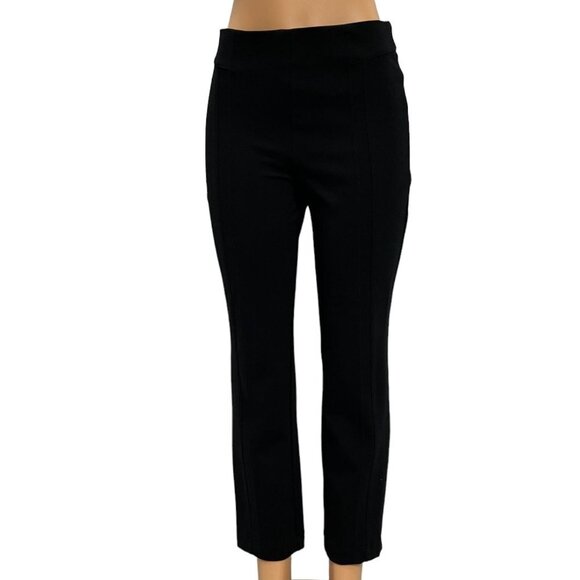 INC International Concepts Women Black Pants Straight Leg Elastic Waist 8P NWOT - Picture 1 of 11